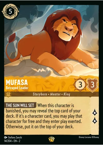 Mufasa - Betrayed Leader #14/204 — Rise of the Floodborn