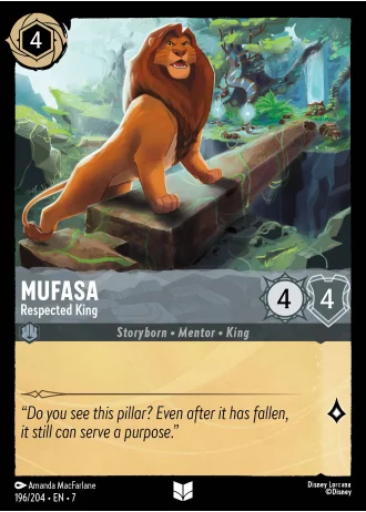 Mufasa - Respected King #196/204 — Archazia's Island