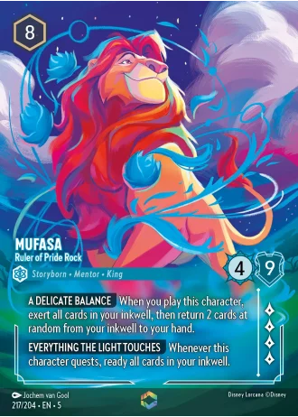 Mufasa - Ruler of Pride Rock #217/204 — Shimmering Skies