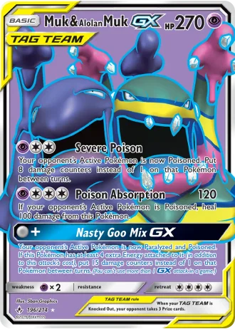 Muk & Alolan Muk GX #196 — Unbroken Bonds