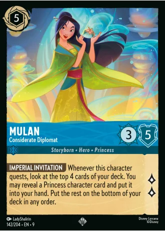 Mulan - Considerate Diplomat #142/204 — Fabled
