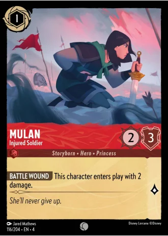 Mulan - Injured Soldier #116/204 — Ursula's Return