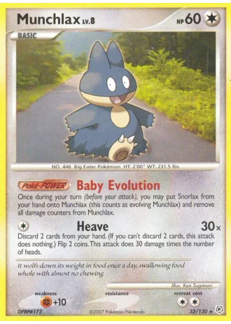 Munchlax #33 — Diamond & Pearl