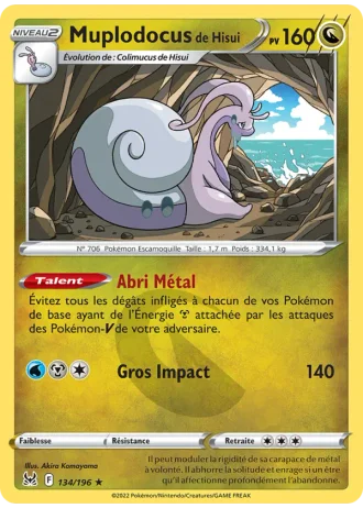 Muplodocus de Hisui #134/196 — Origine Perdue