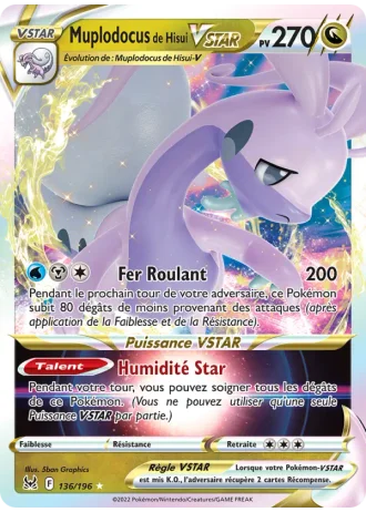 Muplodocus de Hisui VSTAR #136/196 — Origine Perdue