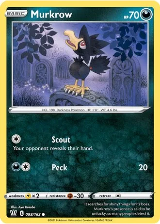 Murkrow #093/163 — Trick or Trade 2022