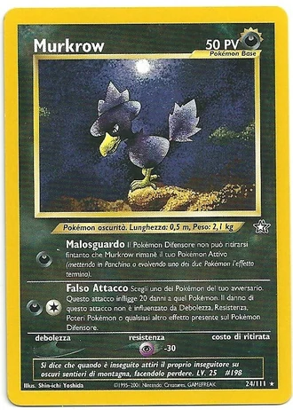 Murkrow (1ª Edizione) #24/111 — Neo Genesis (1ª Edizione)