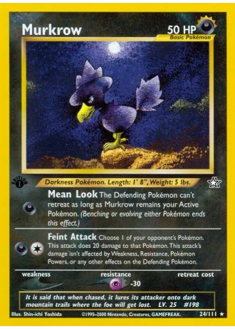 Murkrow #24 — Neo Genesis