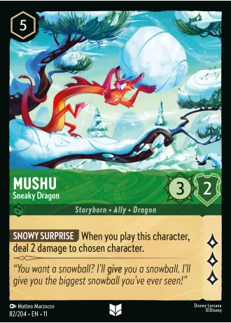 Mushu - Sneaky Dragon #82/204 — Winterspell