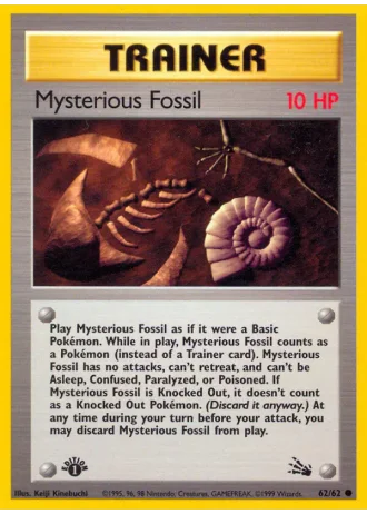 Mysterious Fossil (1ª Edizione) #62/62 — Fossil (1ª Edizione)