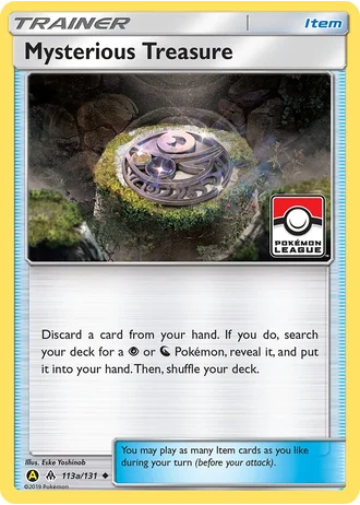 Mysterious Treasure #113a — Yellow A Alternate