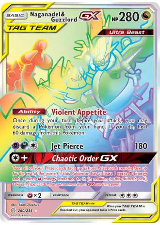 Naganadel & Guzzlord GX #260/236 — Cosmic Eclipse