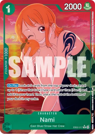 Nami (EB02-017) (Alternative Art) — Anime 25th Collection (EB02)