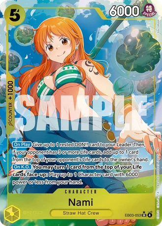 Nami (EB03-053) (Alternative Art) — ONE PIECE Heroines Edition (EB03)