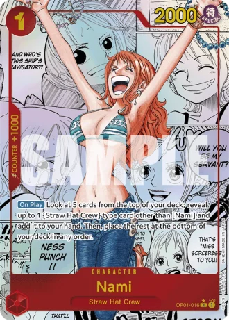 Nami (OP01-016) (Manga Rare) — One Piece The Best (PRB01)