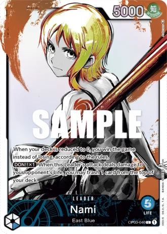 Nami (OP03-040) (Alternative Art) — Pillars of Strength (OP03)