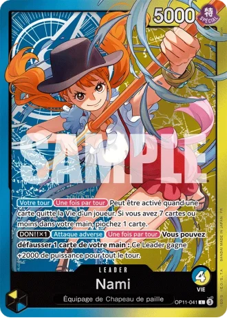 Nami (OP11-041) (Alternative Art) — PROMO