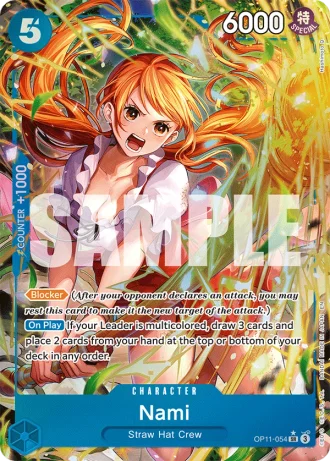 Nami (OP11-054) (Alternative Art) — A Fist of Divine Speed (OP11)