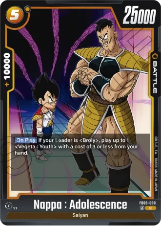 Nappa : Adolescence  FB08-080 — Saiyan's Pride (FB08)
