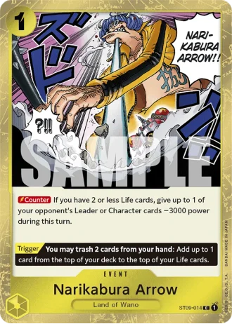 Narikabura Arrow (ST09-014) (Jolly Roger Foil) — One Piece The Best (PRB01)