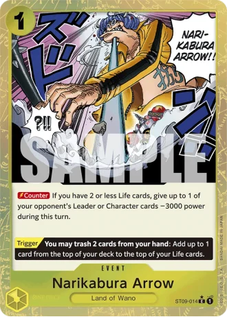 Narikabura Arrow (ST09-014) (Textured Foil) — One Piece The Best (PRB01)