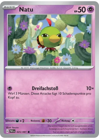 Natu #025/91 — Paldeas Schicksale