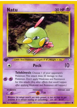 Natu (1. Edition) #67/111 — Neo Genesis (1. Edition)