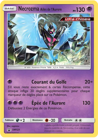 Necrozma Ailes de l’Aurore SM123 — Soleil & Lune Promos