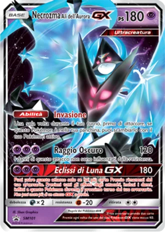 Necrozma Ali dell’Aurora GX SM101 — Sole e Luna Promos