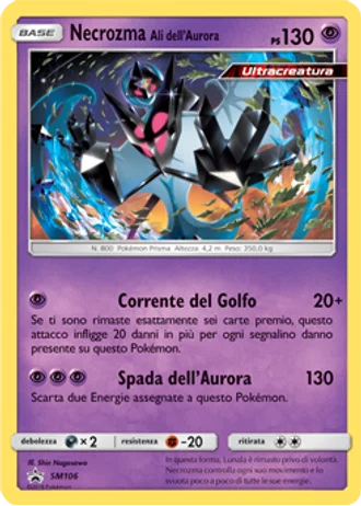 Necrozma Ali dell’Aurora SM106 — Sole e Luna Promos