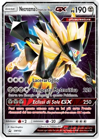 Necrozma Criniera del Vespro GX SM102 — Sole e Luna Promos