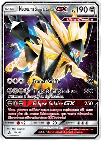 Necrozma Crinière du Couchant GX SM102 — Soleil & Lune Promos