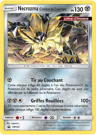 Necrozma Crinière du Couchant SM124 — Soleil & Lune Promos
