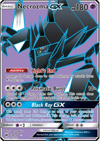 Necrozma GX #134 — Burning Shadows