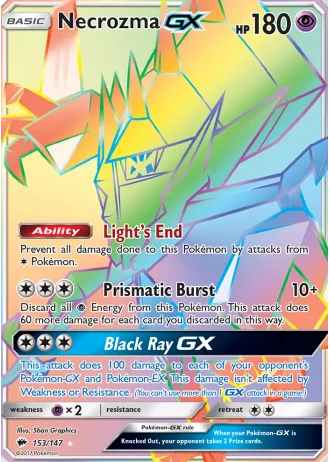 Necrozma GX #153 — Burning Shadows