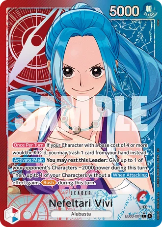 Nefeltari Vivi (EB03-001) (Alternative Art) — ONE PIECE Heroines Edition (EB03)