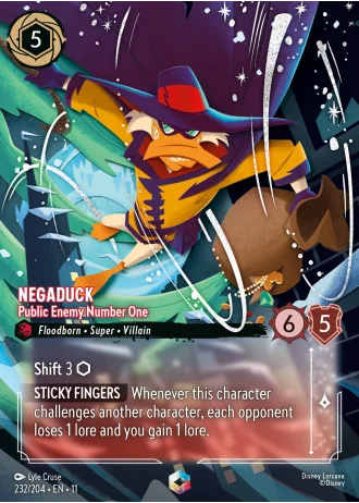 Negaduck - Public Enemy Number One #232/204 — Winterspell