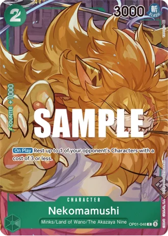 Nekomamushi (OP01-048) (Alternative Art) — Romance Dawn (OP01)