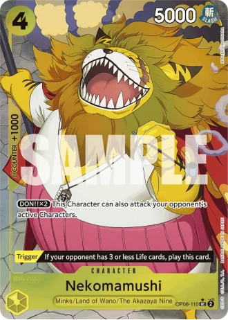 Nekomamushi (OP06-110) (Full Art) — One Piece The Best (PRB01)