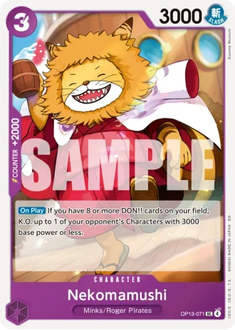 Nekomamushi (OP13-071) — Carrying on His Will (OP13)