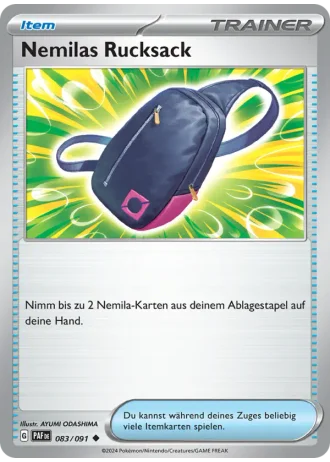 Nemilas Rucksack #083/91 — Paldeas Schicksale