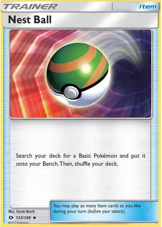 Nest Ball (League Cup) #123/149 — Sun & Moon
