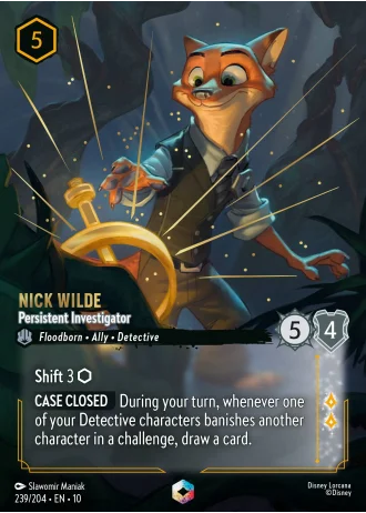 Nick Wilde - Persistent Investigator #239/204 — Whispers in the Well