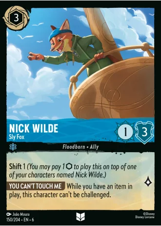 Nick Wilde - Sly Fox #150/204 — Azurite Sea