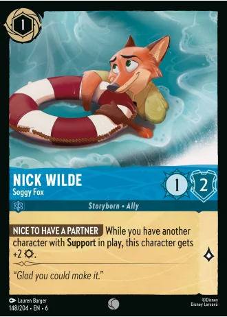 Nick Wilde - Soggy Fox #148/204 — Azurite Sea