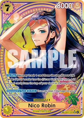 Nico Robin (EB03-055) (Alternative Art 2) — ONE PIECE Heroines Edition (EB03)