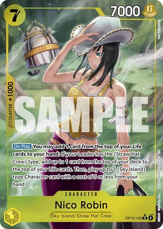 Nico Robin (OP15-109) (Alternative Art) — Adventure on Kami's Island (OP15-EB04)