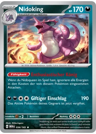 Nidoking #034/165 — 151