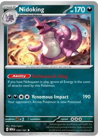 Nidoking #034/165 — 151