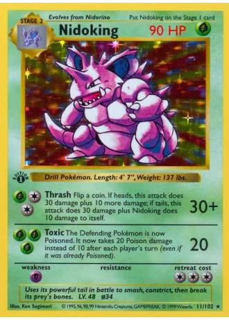 Nidoking #11/102 — Base Set